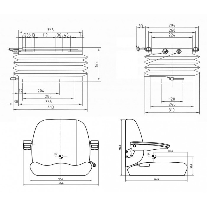 LGV84 - C6 Air Suspension Seat - Image 3